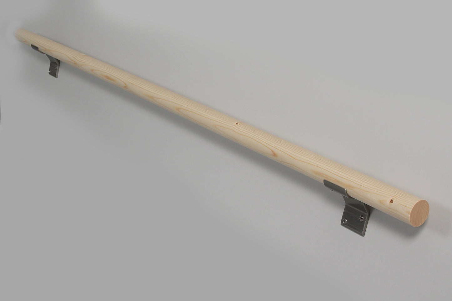 Jeu de mains courantes en bois avec supports en aluminium, Ø 40 mm