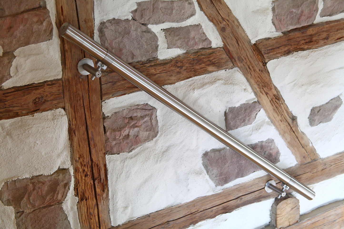 Main courante sur mesure en acier inoxydable, Ø 40 mm