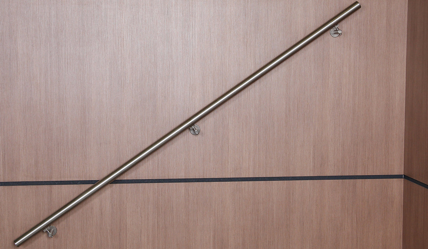 Main courante sur mesure en acier inoxydable, Ø 40 mm