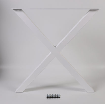 Tisch- und Bankuntergestell X-Form