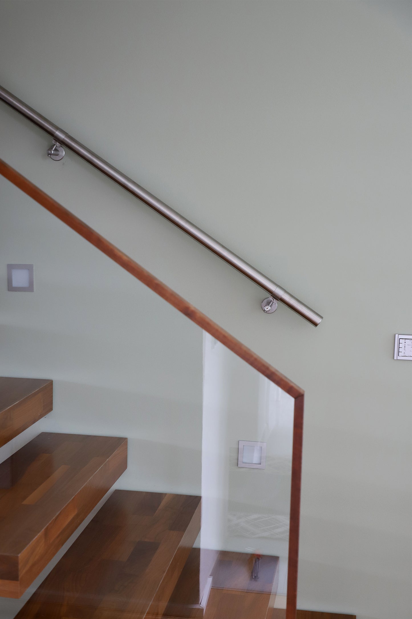Main courante sur mesure en acier inoxydable, Ø 40 mm