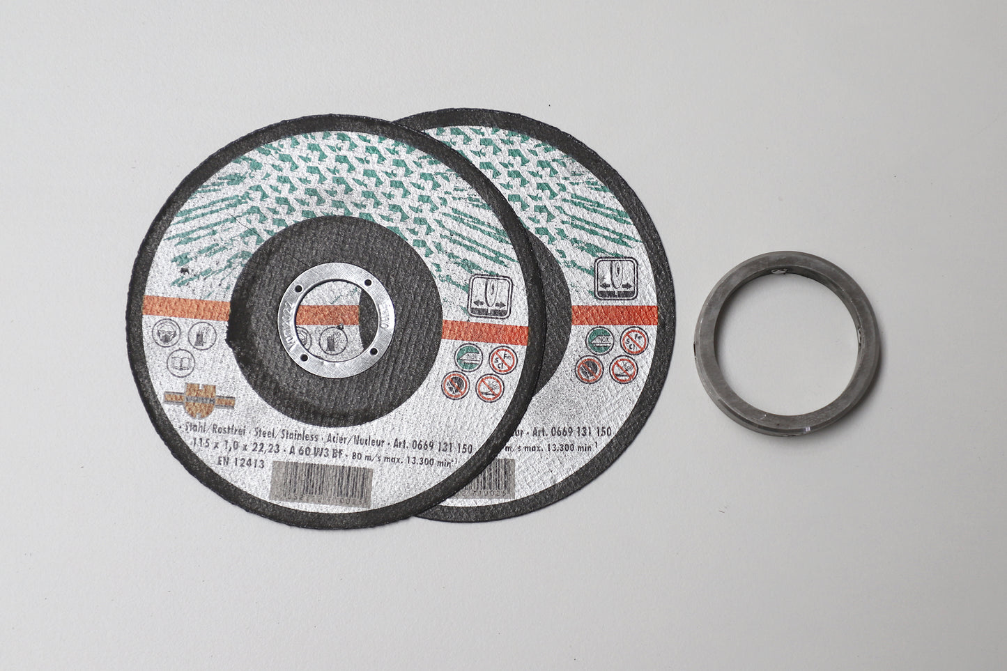 Kit de montage : 2 disques à tronçonner + bague, Ø 40 mm