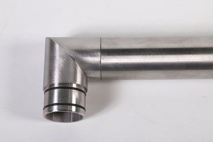 Angle pour main courante en inox, Ø 40 mm