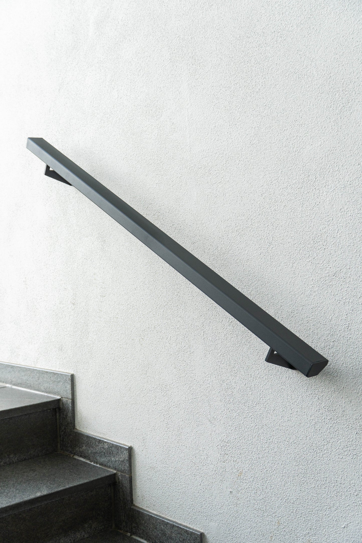 Jubiläumsset Handlaufset Aluminium Anthrazit 1200 mm 60 Jahre Edition